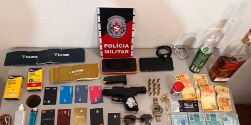 Motorista embriagado é preso com pistola 9mm e cocaína após perseguição no Sertão