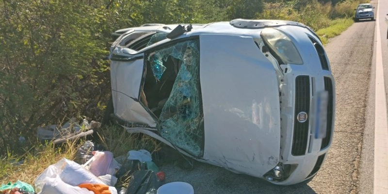 Sousense capota veículo na BR-230 entre Pombal e São Bentinho