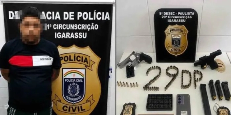 Líder de facção na PB condenado a 71 anos de prisão é capturado na Ilha de Itamaracá-PE