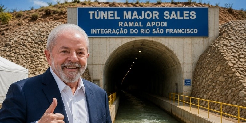 Lula inaugura nesta quarta Túnel Major Sales no RN e entrega ônibus escolares