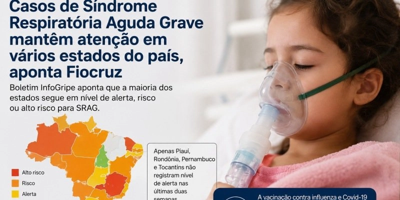 Casos de Síndrome Respiratória Aguda Grave mantêm atenção em vários estados do país, aponta Fiocruz