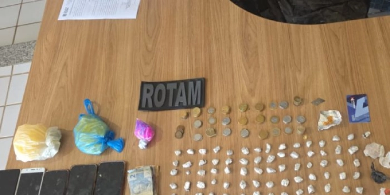 Operação da Rotam fecha ponto de tráfico e prende dois em flagrante em Sousa