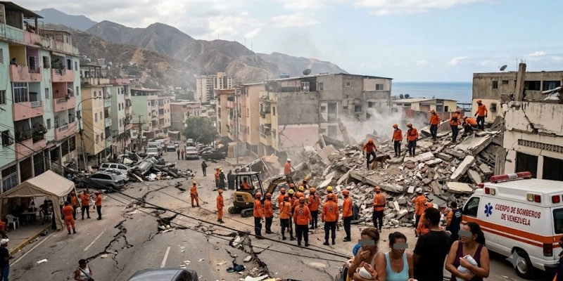 Sobe para 3.811 o número de mortos após terremotos devastadores na Venezuela