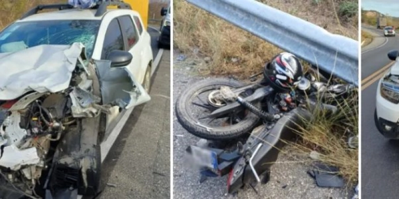 Motociclista morre após colisão frontal em trecho da BR 230, no Sertão da Paraíba