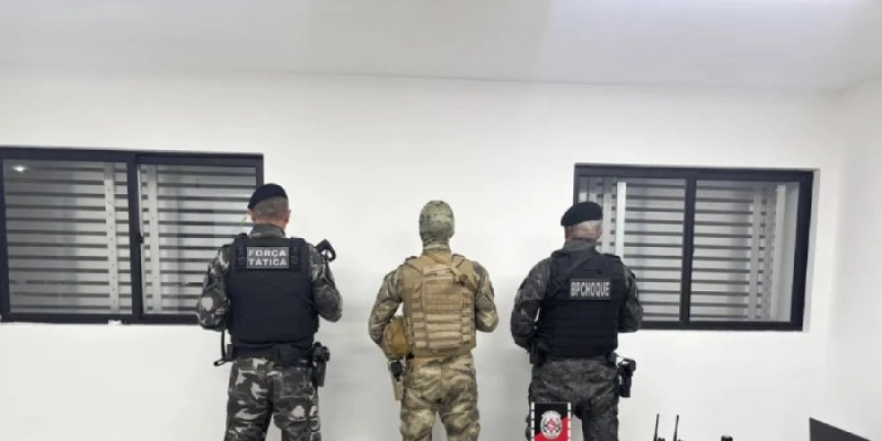 Megaoperação com apoio aéreo fecha o cerco contra criminosos e apreende arsenal na Paraíba