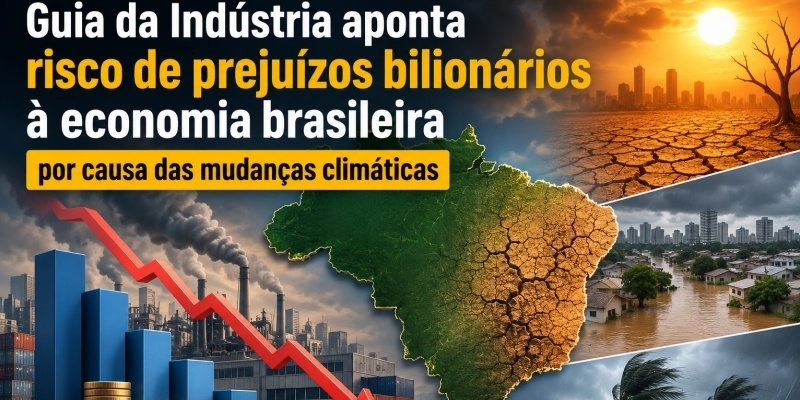 Guia da Indústria aponta risco de prejuízos bilionários à economia brasileira por causa das mudanças climáticas