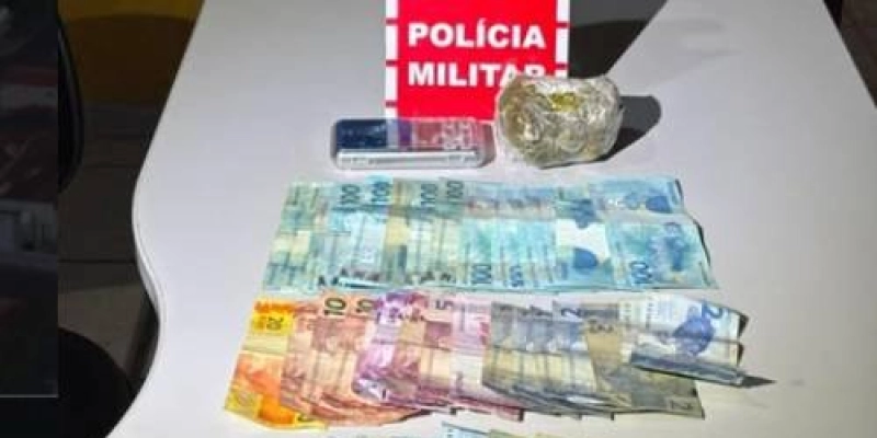 PM prende suspeito de tráfico com drogas e R$ 1.500 em dinheiro em Catolé do Rocha
