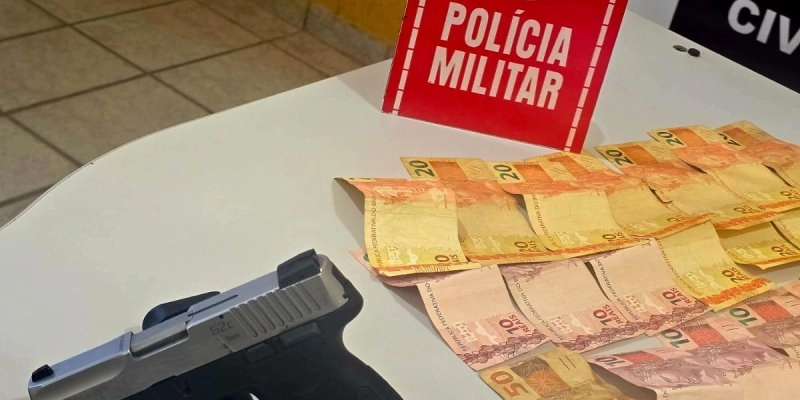 Força Tática da PM apreende pistola 9mm durante abordagem em Brejo do Cruz