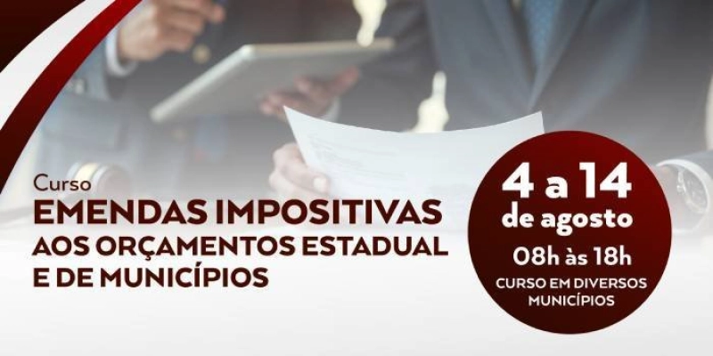 TCE promove curso sobre Emendas Impositivas em seis cidades da Paraíba