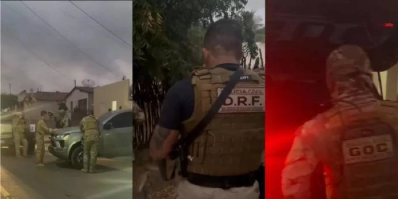 Operação “Elos em Ruínas” combate facção envolvida em homicídios e tráfico no Sertão