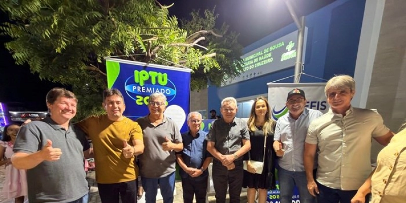 Prefeitura de Sousa realiza segundo sorteio do IPTU Premiado e entrega prêmio de R$ 10 mil