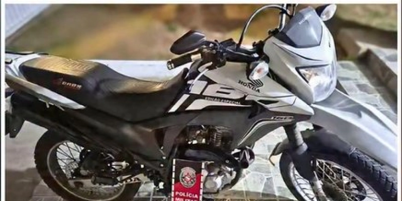 ROTAM recupera motocicleta roubada e com sinais adulterados na cidade de Pombal