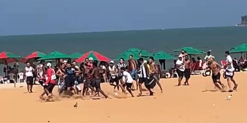 Confusão na praia de Cabo Branco exige ação da PM no dia de Botafogo-PB e Santa Cruz
