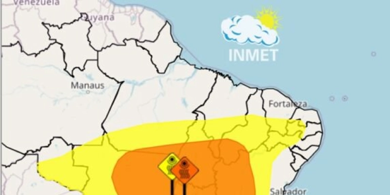 Inmet emite alerta amarelo de baixa umidade para dezenas de cidades do Sertão paraibano