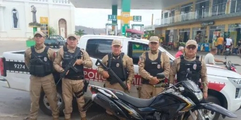 Sistema de monitoramento identifica moto clonada e PM faz apreensão em Bonito de Santa Fé