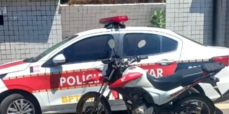 Moto com registro de furto é recuperada durante patrulhamento em São José da Lagoa Tapada