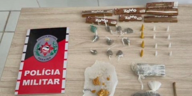 Ação da PM termina com prisão por tráfico de drogas e corrupção de menor em Cajazeiras
