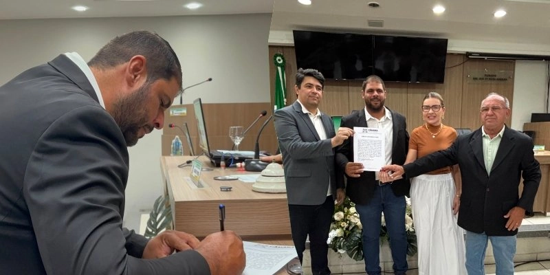 Victor Rabelo assume mandato na Câmara de Sousa após afastamento de Alisson Pipoca