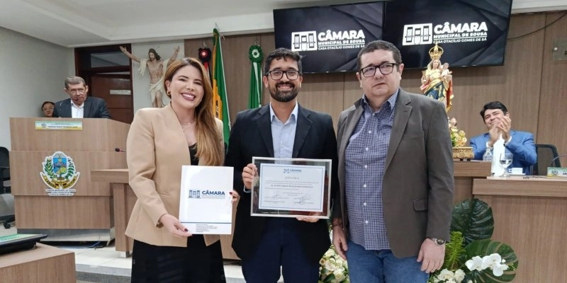 Câmara Municipal de Sousa concede Titulo de Cidadão Sousense ao cardiologista Dr. Jeann Carlos de Oliveira Santiago