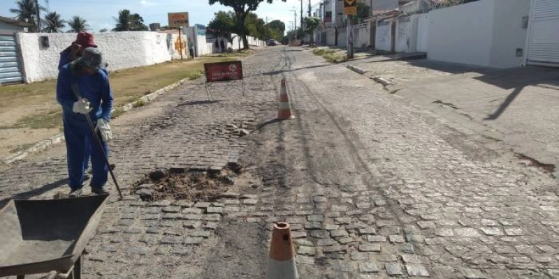 Prefeitura realiza serviços da operação tapa-buraco em 47 bairros de João Pessoa nesta quarta-feira