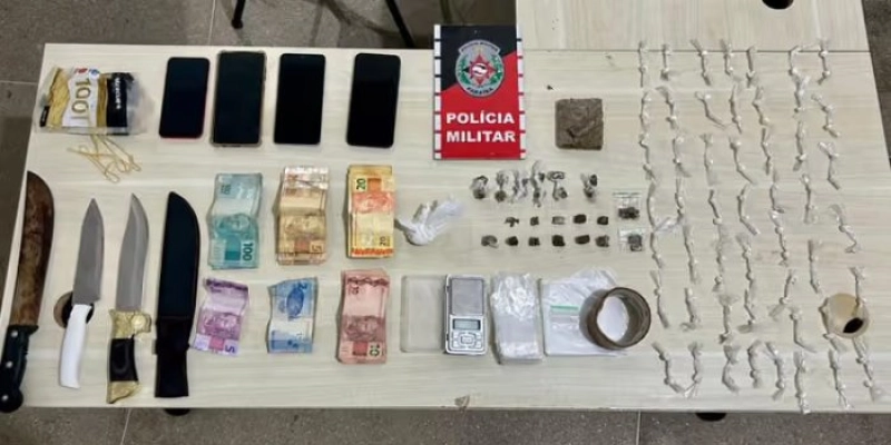 Operação da ROTAM apreende drogas, facas e mais de R$ 4 mil em espécie em Cajazeiras