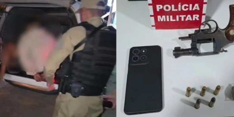 Homem é preso com revólver durante operação da PM na PB-262 