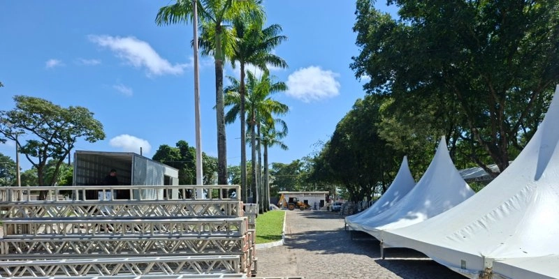 Começa a montagem da estrutura da etapa João Pessoa do Circuito Paraíba Agronegócio