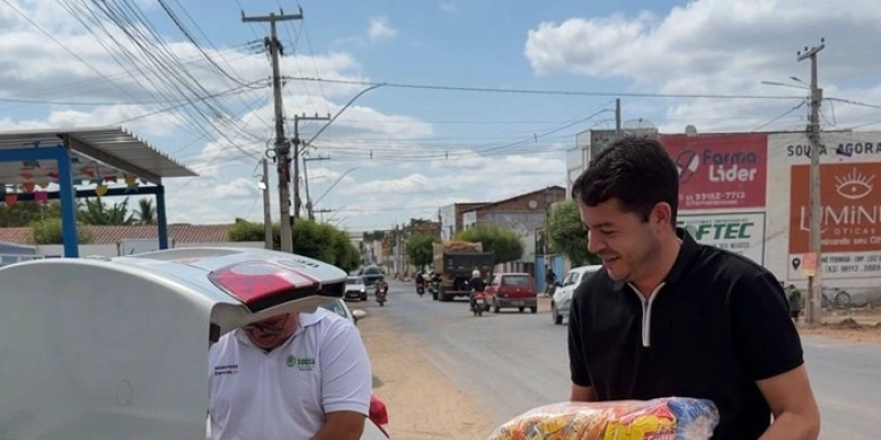 Secretaria Municipal de Esporte e Lazer de Sousa realiza doação de alimentos à Fraternidade Espírita Maria de Nazaré