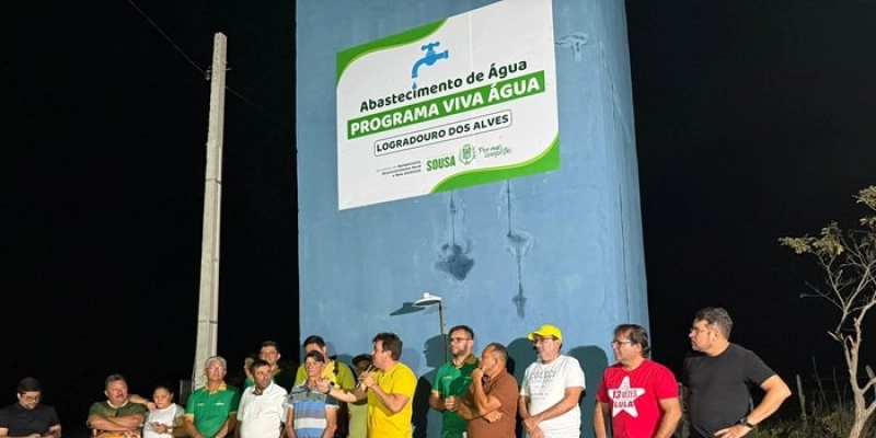 Prefeitura de Sousa entrega novo sistema de abastecimento de água na comunidade Logradouro dos Alves