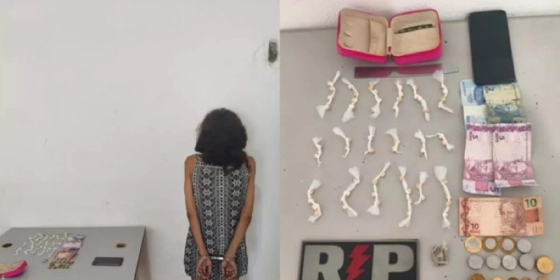 Denúncia anônima leva à prisão de mulher por tráfico de drogas no Sertão