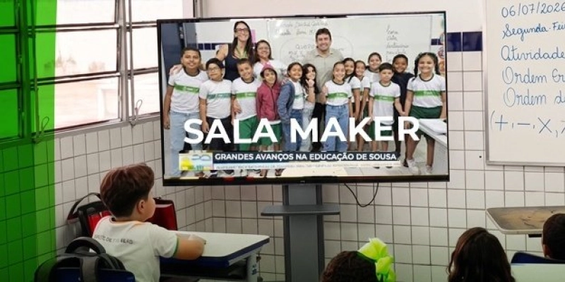 Prefeitura de Sousa entrega 300 Smart TVs de 75 polegadas para escolas da rede municipal
