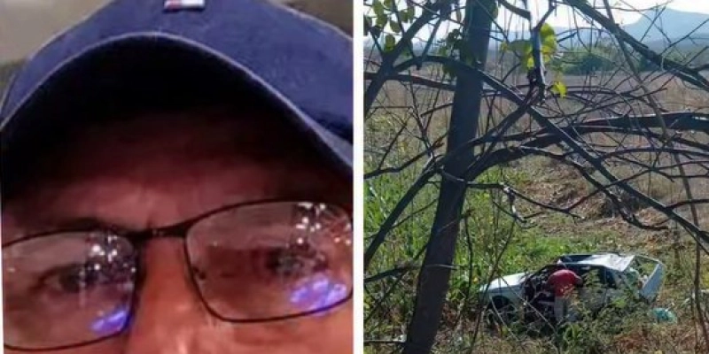 Vendedor morre após capotar carro na BR-405 entre Uiraúna e São João do Rio do Peixe