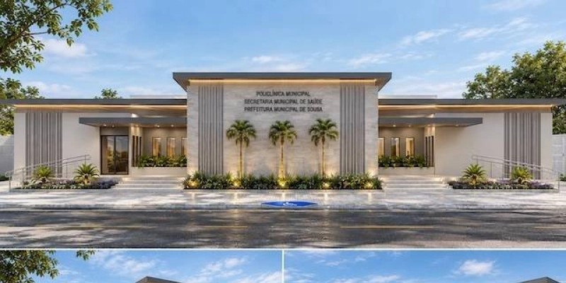 Através da gestão Helder Carvalho, Sousa ganhará nova Policlínica Municipal com estrutura moderna e capacidade para até 6 mil consultas mensais