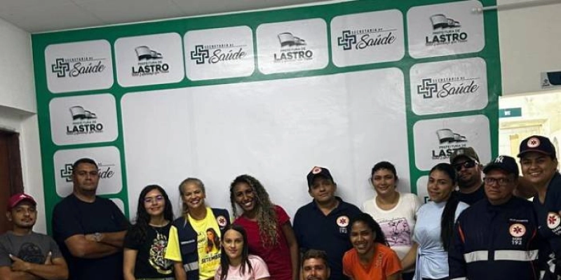 Secretaria de Saúde de Lastro reúne equipe do SAMU para debate sobre Setembro Amarelo
