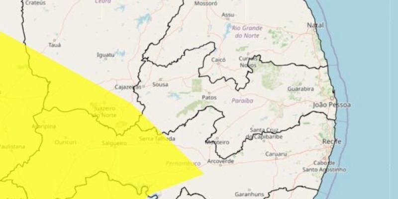 Inmet mantém alerta de clima seco para cinco municípios do Alto Sertão paraibano