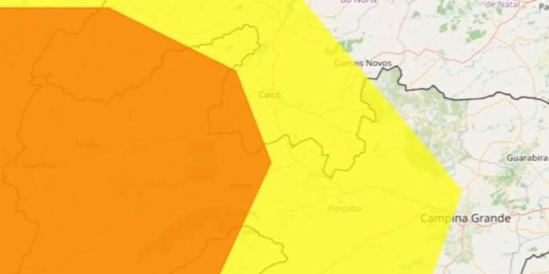 Inmet emite alertas de baixa umidade para até 140 municípios da Paraíba