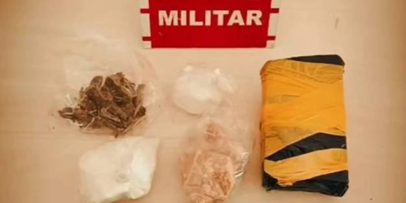 Polícia Militar intercepta motociclista e apreende mais de 1 kg de drogas em São João do Rio do Peixe