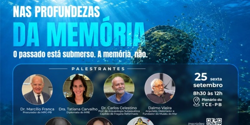 Seminário no TCE reúne especialistas para discutir proteção do patrimônio cultural subaquático da PB