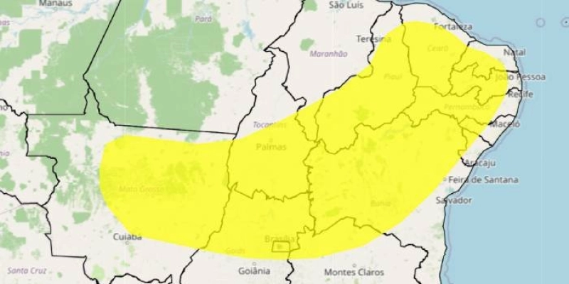 Inmet emite alerta amarelo de seca para 172 municípios do interior da Paraíba