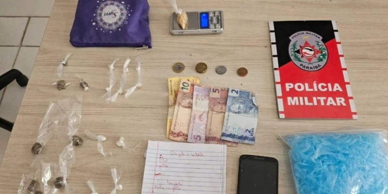 Suspeito tenta fugir da PM e acaba preso com drogas em Cajazeiras