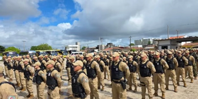 Polícia Militar inicia embarque de 6,2 mil agentes para reforçar a segurança do pleito no interior da Paraíba