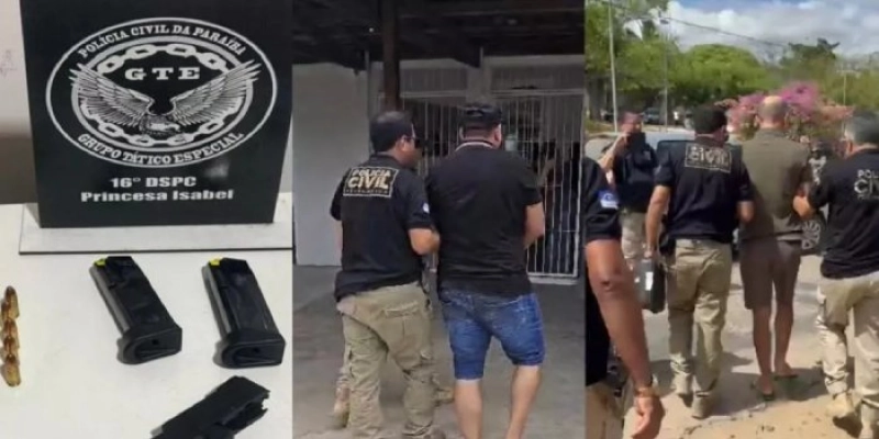Polícia Civil deflagra 'Operação Névoa', prende grupo criminoso e apreende arma, no Sertão da PB