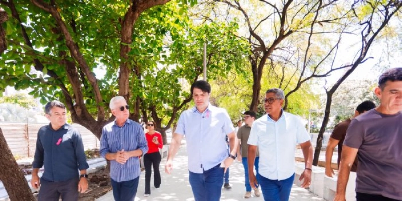 Leo Bezerra projeta entrega da Praça Guilherme Brito de Holanda no próximo mês de novembro