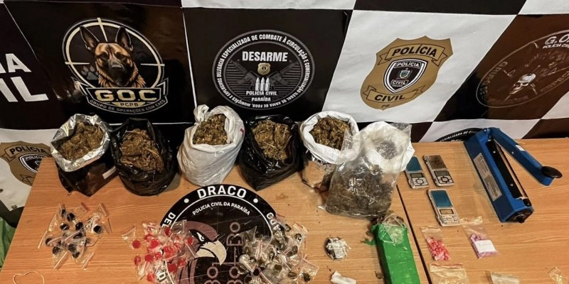 Polícia Civil desarticula esquema de tráfico de drogas por delivery na Paraíba; suspeito tentou fugir e sofreu acidente