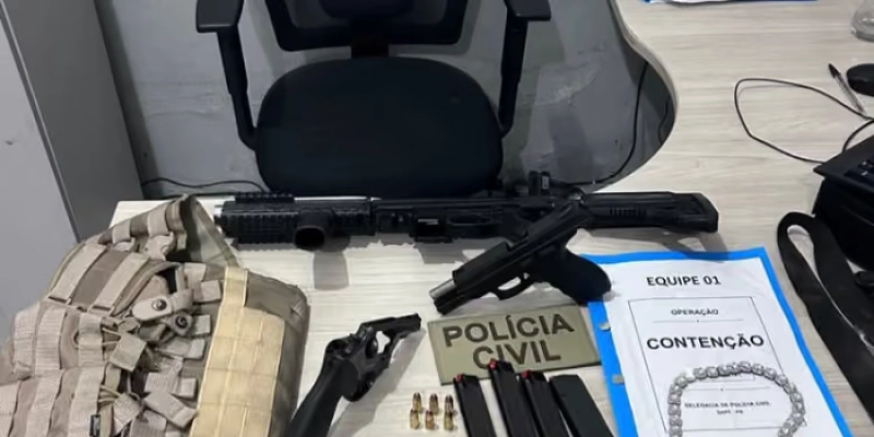 Ação contra o crime organizado cumpre mandados e apreende armas de grosso calibre na PB