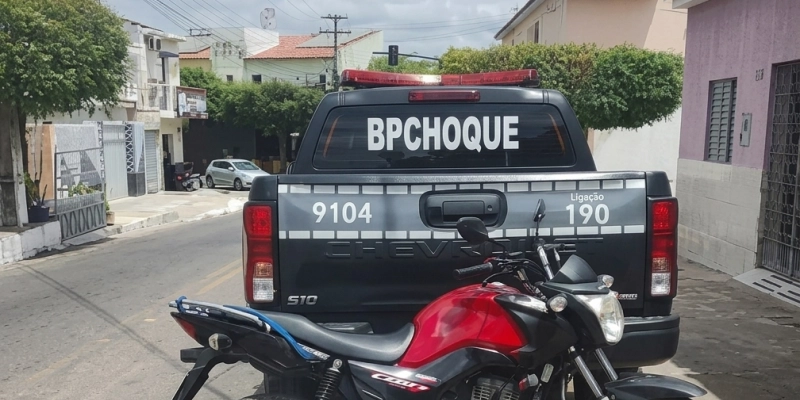Polícia Militar recupera na Zona Norte de Cajazeiras motocicleta levada em assalto na UPA