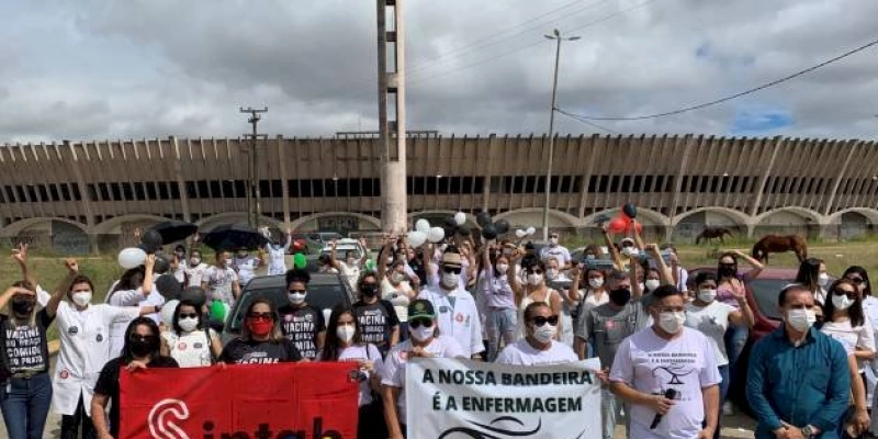 Profissionais da Enfermagem vão às Ruas de Campina Grande exigir aprovação do Piso Salarial