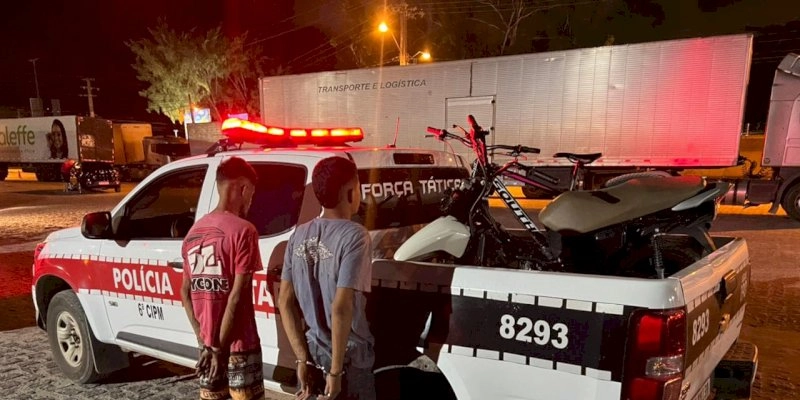 Jovens suspeitos de assaltarem caminhoneiros são presos em flagrante