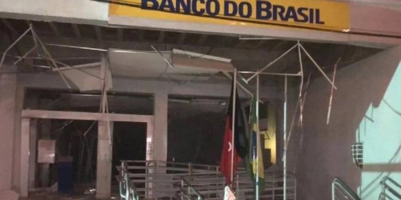 Quadrilha detona Agência bancária na madrugada desta sexta-feira no interior da PB