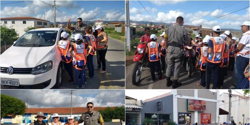 3ª Companhia do 14° Batalhão promove blitz educativas do PROERD e Patrulha Mirim Solidária